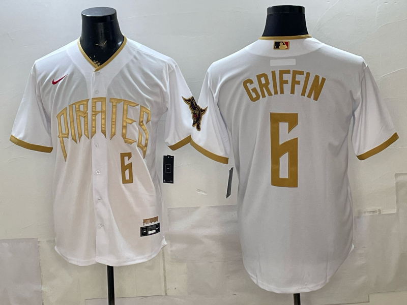 Men Pittsburgh Pirates #6 Griffin white Game 2026 Nike MLB Jersey 051904